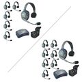 Eartec UltraLITE & HUB intercom szett, 6-8 felhasználó szimpla fülpárnával