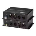 Ho-Link Bi-Directional 2-Channel XLR Balance Analog Audio to Fiber konverter 48V fantom táppal (HL-48V-202XA)