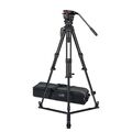 Sachtler FSB 6 75/2 AL GS Mk II alumínium tripod szett fluid fejjel, padlóterpesszel