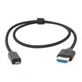 Ultra-flexibilis extra vékony 8K HDMI kábel 50cm Type A to Type D (apa-apa) - részletek