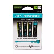 Paleblue Voyager AA 1,5V-os akku USB-C kábeles töltéssel
