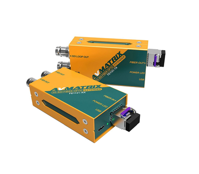 AVMatrix FE1121 3G-SDI Fiber Optic Extender Kit (FE1121-TX adó & FE1121-RX vevő)
