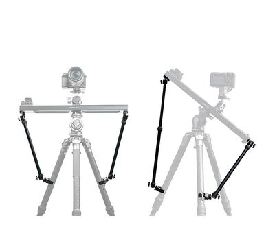 Accsoon TopRig slider tripodhoz rögzítése döntött állásban