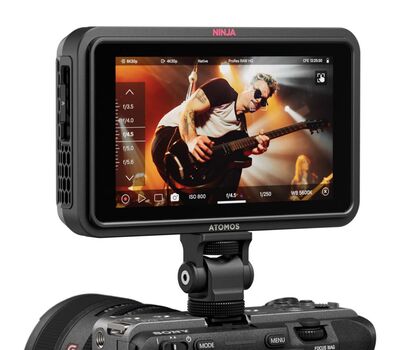 Kamerára szerelhető Ninja Raw monitor-rekorder (a vakusarus monitor rögzítő nem tartozék)