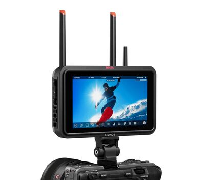 Kamerára rögzíthető Ninja TX 12G-SDI/HDMI monitor-rekorder (a vakusarus monitor-rögzítő nem tartozék)