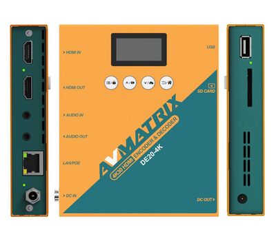 AVMatrix DE20-4K Interfészek