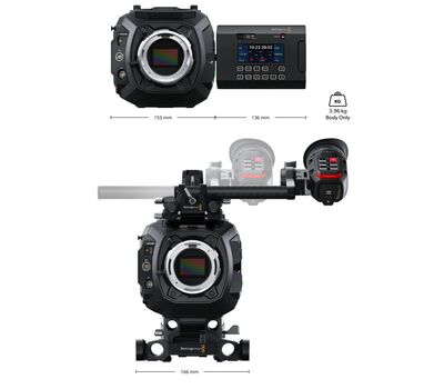 Blackmagic URSA Cine 12K LF 100G + EVF - ARRI PL bajonettel