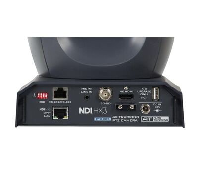 Datavideo PTC-285 4K HDMI és FHD 3G-SDI videó interfészek, RS-232/422 vezérlő soros port, LAN (PoE+), NDI támogatással, 3,5mm-es Mic/Line bemenet