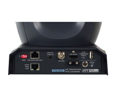 Datavideo PTC-305 4K HDMI és FHD 3G-SDI videó interfészek, RS-232/422 vezérlő soros port, LAN (PoE+), NDI támogatással, 3,5mm-es Mic/Line bemenet