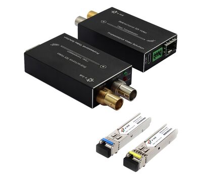 E-Link Bi-directional 3G-SDI - optikai konverter szett SFP modulokkal