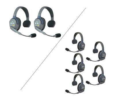 Eartec UltraLITE Intercom szett szimpla fülpárnás headset-tel, 2-5 felhasználónak