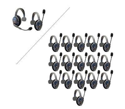 Eartec UltraLITE Pro16 Intercom rendszer, szimpla fülpárnás headset