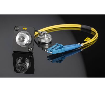 FieldCast 2Core Single Mode Optikai panel csatlakozó kábel, előlapi anya panel csatlakozóval és 50 cm-es kibontás LC duplex csatlakozóval