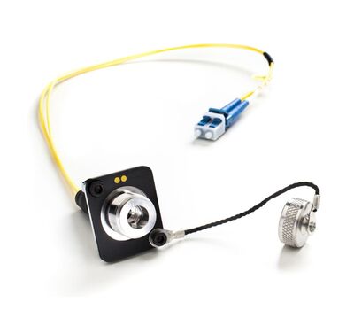 FieldCast 2-szálas SM hibrid kábelhez panelcsatlakozó, 50cm kifejtés LC duplex csatlakozóval rézvezetőkkel