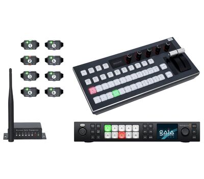 Gaia Combo II Szett: 10-ch Blackmagic mixer + 12-ch Control Panel + 8-ch Tally