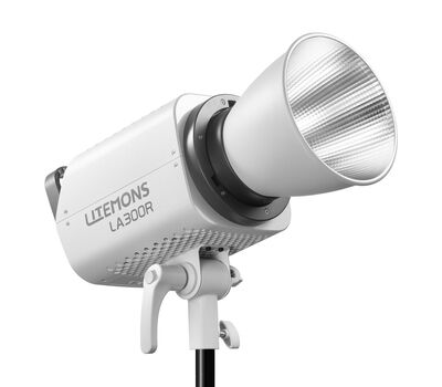 Godox Litemons LA300R RGB LED lámpa BR30 reflektorral, fehér színű változata