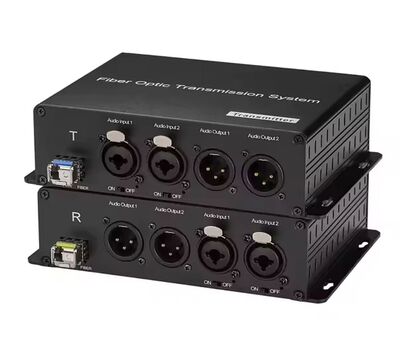 Ho-Link Bi-Directional 2-Channel XLR Balance Analog Audio to Fiber konverter 48V fantom táppal (HL-48V-202XA)