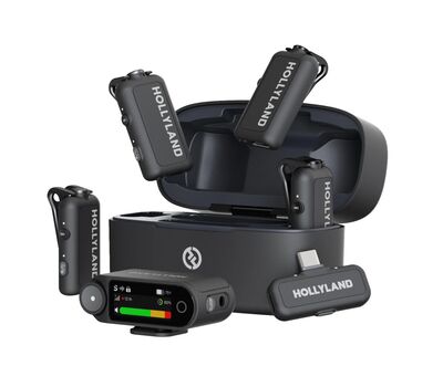 Hollyland Lark Max 2 Combo 4TX vezeték nélküli mikrofon szett