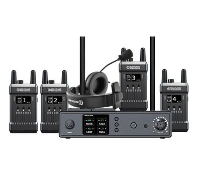 Hollyland Mars T1000 Full-duplex vezeték nélküli Intercom rendszer 4db beltpack-kel és 5db headset-tel