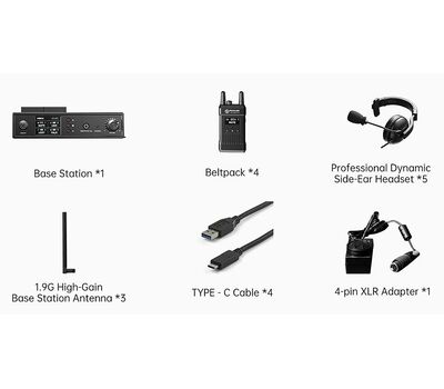 Hollyland Mars T1000 csomag tartalma