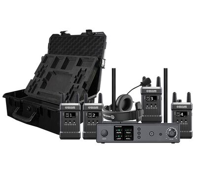 Hollyland Mars T1000 Full-duplex vezeték nélküli Intercom rendszer 5db headet-tel produkciós kofferben