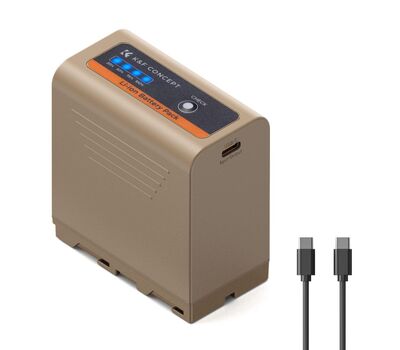 K&F Concept helyettesítő Sony NP-F970 akkumulátor, 10500mAh, 20W PD gyorstöltés