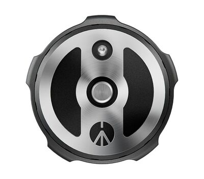 Manfrotto XChange Plate (felülnézet) állványfej, tartozékok rögzítése 3/8"-16-os kameracsavarral