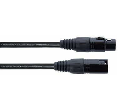Mikrofonkábel XLR male és XLR Female csatlakozókkal, 0,5m