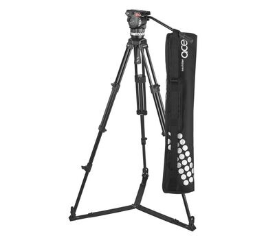 Sachtler Ace M GS Mk II tripod szett padlóterpesszel