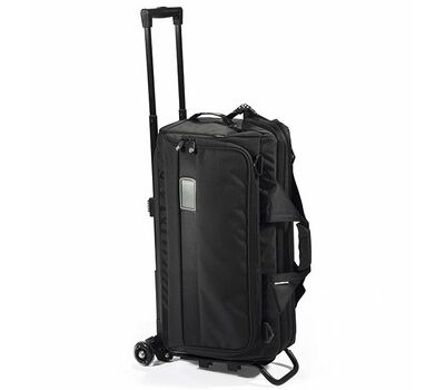 Sachtler Dr. Bag-5 Trolley-val gurulós táskává alakítható (a Trolley nem tartozék, külön megvásárolható)