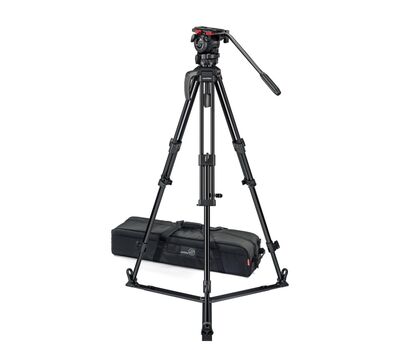 Sachtler FSB 4 75/2 AL GS Mk II alumínium tripod fluid fejjel, padlóterpesszel