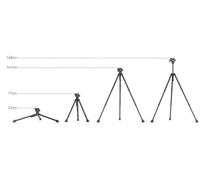 SmallRig Tribex Carbon II tripod szett magassága 27cm és 168cm között állítható