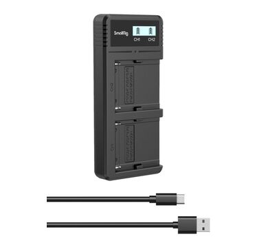 SmallRig dupla akkumulátortöltő, #4086