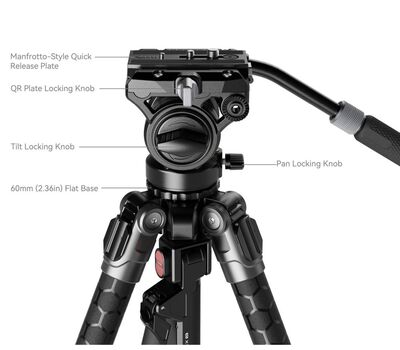 SmallRig x Potato Jet Tribex SE Flat base fluid fejjel