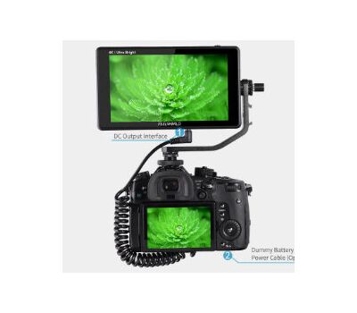 FEELWORLD LUT6S DC Out kimenet használat közben - nagyobb méretért kattintson