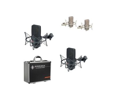 Neumann TLM 103 Sztereó szett: 2db TLM 103 mikrofon tartozék 2db rezgéscsillapítóval produkciós kofferrel - választható fekete és nikkel szinű kivitelben