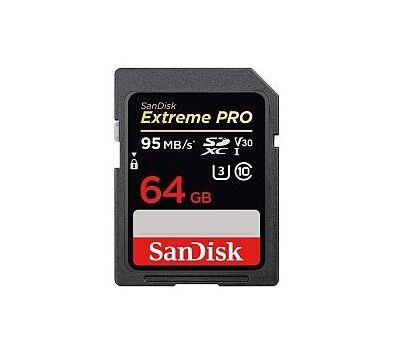 SanDisk 64GB SDXC 95MB/s UHS-I V30 U3, Extreme Pro Memóriakártya - bővebben