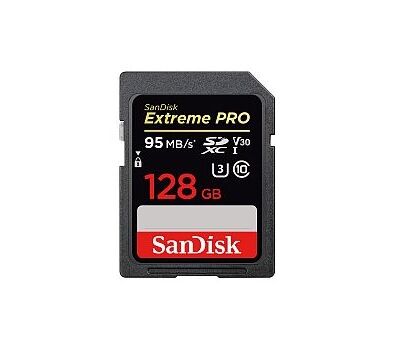 SanDisk 128GB SDXC 95MB/s UHS-I V30 U3, Extreme Pro - bővebben